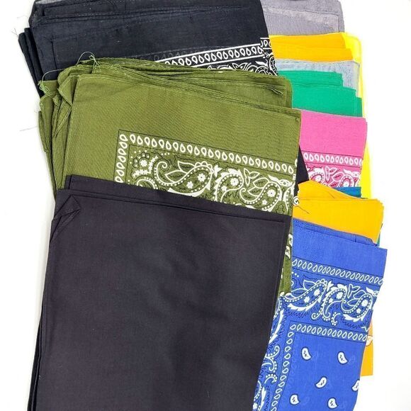 Pack of 5 Pieces 100% Cotton Bandanas - Picture 5 of 5